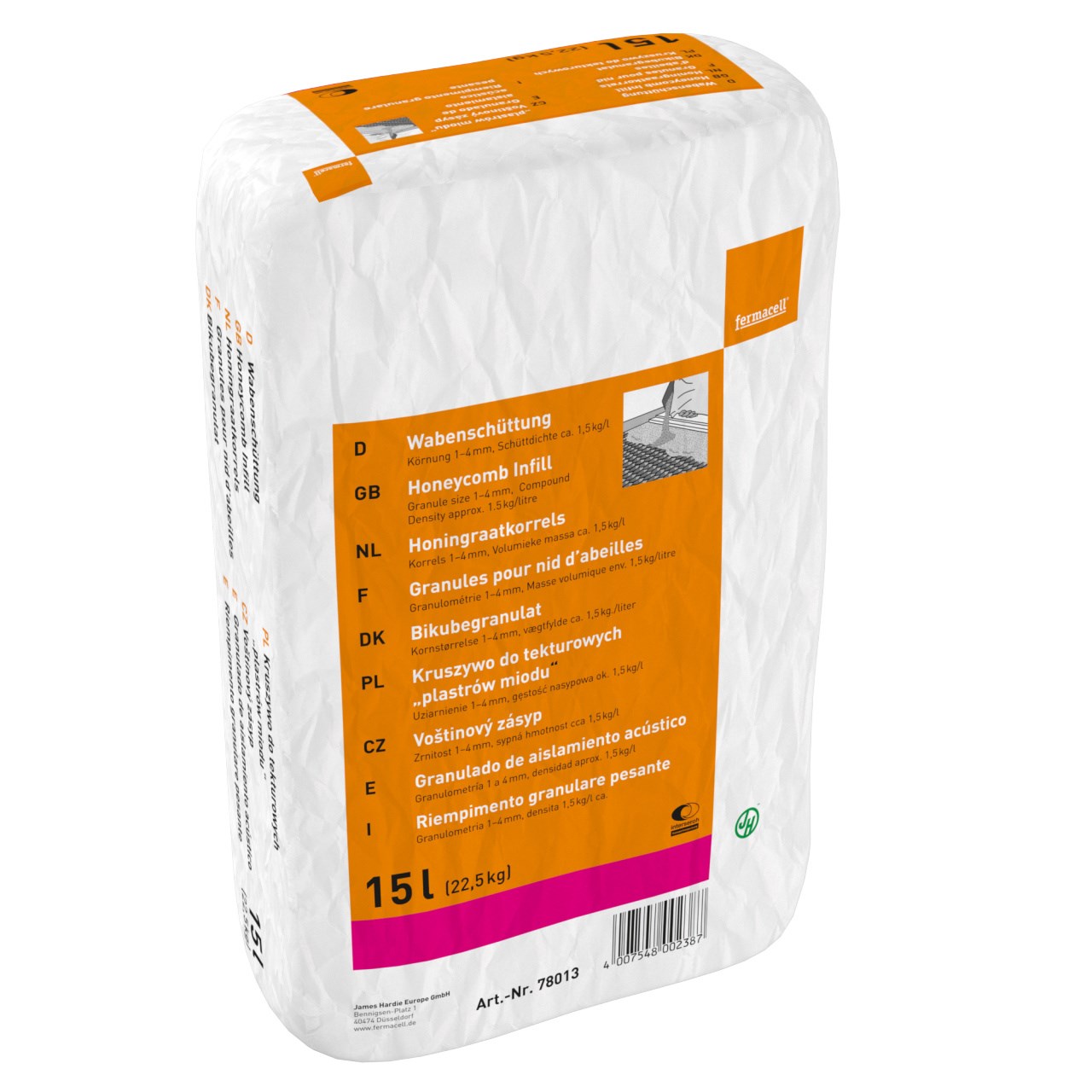 Fermacell Wabenschüttung, Sack 15 Liter